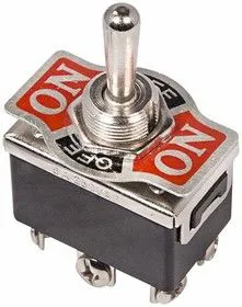 36-4171, Тумблер 250V 15А (6c) ON-OFF-(ON) двухполюсный