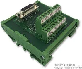MOD-37-F, Интерфейс клеммной колодки, 37-позиционного гнезда D Sub, Винтовую 37-поз. Клеммную Колодку
