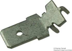 4908, TERMINAL, MALE DISCONNECT, 0.25IN, THOUGH HOLE