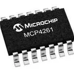 MCP4261-502E/SL, Digital Potentiometer 5kOhm 256POS Non-Volatile Linear Automotive AEC-Q100 14-Pin SOIC N Tube