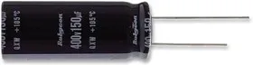 450QXW82MEFC14.5X35, Электролитический конденсатор, миниатюрный, 82 мкФ, 450 В, Серия QXW, 20%, Радиальные Выводы