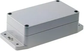 G203MF, Корпус для РЭА 115X65X40 мм, светло-серый, с крепежным фланцем