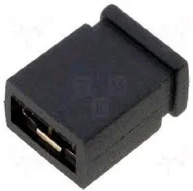 MJ-C-6.5 (DS1027-2B), Джампер 2.54х6.5мм 2-контактный закрытый