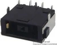 1-2129458-1, Разъем Питания DC, Гнездо, 10.7 А, Монтаж в Сквозное Отверстие, Сквозное Отверстие