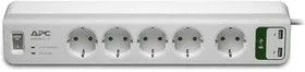 PM5U-RS, Сетевой фильтр APC APC Essential SurgeArrest 5 outlets with 5V, 2.4A 2 port USB Charger 230V Russia