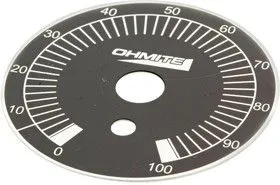 5000E, Пластина со шкалой, 2.188 , алюминиевая, черная эмаль