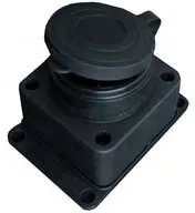 Розетка настенная 16А 250В с заглушкой с заземл. каучук IP44 (еврослот) UNIVersal 602229