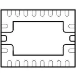 MCP4361-104E/ML, Digital Potentiometer ICs 100k SPI 8-bit Quad Channel