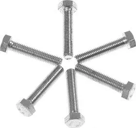 65011, Болт DIN933 M5x20 12шт. шестигранный