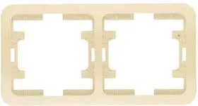 Рамка 2-м Mimoza горизонт. крем Makel 32012