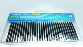 Боры стальные с алмазным покрытием (30 шт), Набор