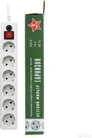 2006149, Сетевой фильтр Гарнизон ЕНW-15 5.0 м 6 розеток белый. (2006149)