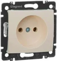 Механизм розетки 1-м СП Valena 16А IP21 без заземл. сл. кость Leg 774316