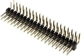 PLD-40R (DS1022-2x20R), Вилка 2.54ммх2х20 угловая (9.5х9.5мм) тип8