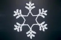 501-334, Фигура световая Снежинка цвет белый, размер 55*55см
