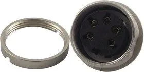 KGV 50/6, Разъем DIN Аудио / Видео, 5 контакт(-ов), Гнездо, Монтаж в Панель, Пайка