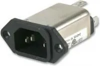 3EEB1, IEC фильтр, 48500 пФ, 250 В AC, От Электромагнитных Помех, от Радиопомех, 3 А, Быстрое Соединение