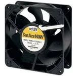 9WB1412H502, DC Fan Axial Ball Bearing 12V 10.2V to 13.8V 208CFM 49dB 140 X 140 X 51mm