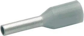 47010, Наконечник штыревой втулочный изолированный серый 0,75 мм кв.