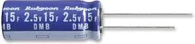 2.5DMB4R7M10X20, Суперконденсатор, двухслойный, 4.7 Ф, 2.5 В, Радиальные Выводы, Серия DMB, 20%, 5 мм