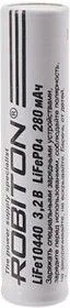 ROBITON LiFe10440 280мАч без защиты PK1, Аккумулятор