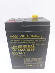 GSL4.5-6, Аккумулятор свинцовый 6В-4.5Ач 105х70х47