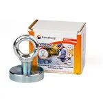 Усиленный поисковый магнит односторонний Forceberg F80, сила сц. 90 кг