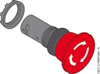 Кнопка аварийной остановки CE4T-10R-11 с фикс. ABB 1SFA619550R1071