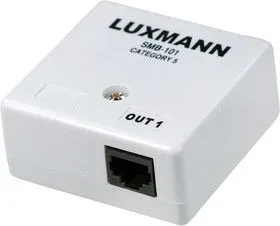 530-101 РОЗЕТКА LUXMANN SMB-101 CAT.5 ОДИНАРНАЯ В УПАКОВКЕ