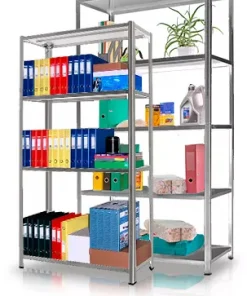 Стеллаж на зацепах металлический разборный, 30/100/5/185