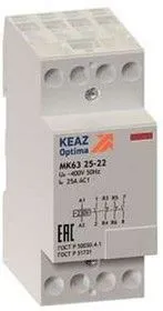 Контактор модульный OptiDin МК63 2522 230AC КЭАЗ 114118