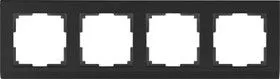 WL04-Frame-04-black / Рамка на 4 поста (черный)