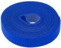 07-7525, Лента-липучка многоразовая 5 м х 20 мм, синяя (1 шт.)