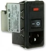 PS0S0DS3B, IEC фильтр, 250 В AC, От Электромагнитных Помех, от Радиопомех, 3 А, Быстрое Соединение