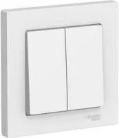 Выключатель 2-кл. ATLAS DESIGN (сх.5) 10АХ в сборе бел. SchE ATN000152