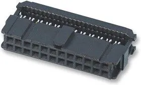 AMP-Latch-40 розетка на шлейф 2,54мм с крышк.б/ф 1658621-9, IDC-40F