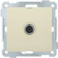 Механизм розетки TV СП BOLERO РТВ11-0-Б оконечной крем. ИЭК EAB11-K33