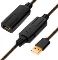 GCR-UEC3M21-BD2S-15.0m, Удлинитель активный USB 2.0 AM/AF, 28/24 AWG, экран, армированный, морозостойкий, 15м