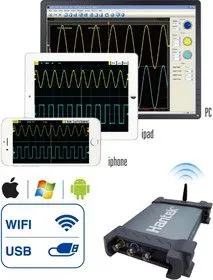 iDSO1070A, USB/WIFI осциллограф, 2 канала х 70МГц