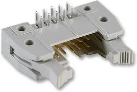 09 18 514 7903, Разъем типа провод-плата, длинная защелка, 2.54 мм, 14 контакт(-ов), Штыревой Разъем, Серия SEK 18