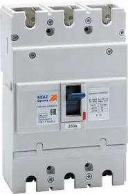 Выключатель авт. OptiMat E250L250 УХЛ3 КЭАЗ 100012