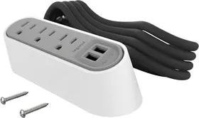 WSPC320WH, USB CHARGER RCPT, 2PORT, 15A, WHT/GREY
