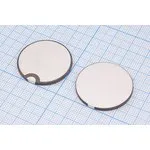 Ультразвуковой пьезоэлемент диск 28x2мм, частота 1МГц; пэу 28x 2,0диск1,00МГц\PZT4 P4-d28x2-C3,7VOIS