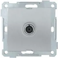 Механизм розетки TV СП BOLERO РТВ11-0-Б оконечной серебр. ИЭК EAB11-K23