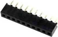 PBS2-10 (DS1026-01 -1x10), Гнездо на плату 2мм 1х10 прямое