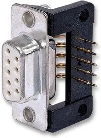 FDAB-15S1AENT2/1-LF, Разъем D Sub, угловой, Filtered, Гнездо, Cinch - FD Series, 15 контакт(-ов), DA, Пайка