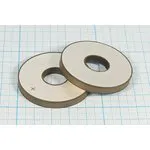 Ультразвуковое кольцо размером 45xd15x5, частота 38кГц, материал PZT4; пэу 45xd15x5кольцо 38кГц\PZT4\VOISE