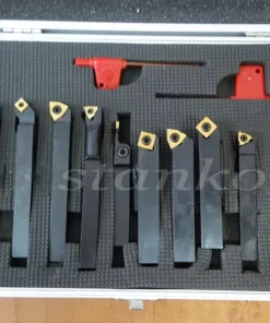 Набор токарных резцов со сменными пластинами, 10 мм - 9 шт