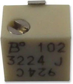 3224J-1-504E, Подстроечный потенциометр, 500 кОм, 11 виток(-ков), Устройство Поверхностного Монтажа