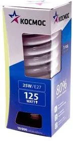 Лампа люминесцентная компакт. SPC 26Вт E27 спиральная 2700К КОСМОС LKsmT2SPC26wE2727